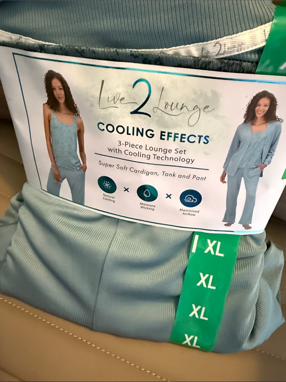 Live 2 Lounge Women's Light Blue Track Pants - Cooling Joggers
